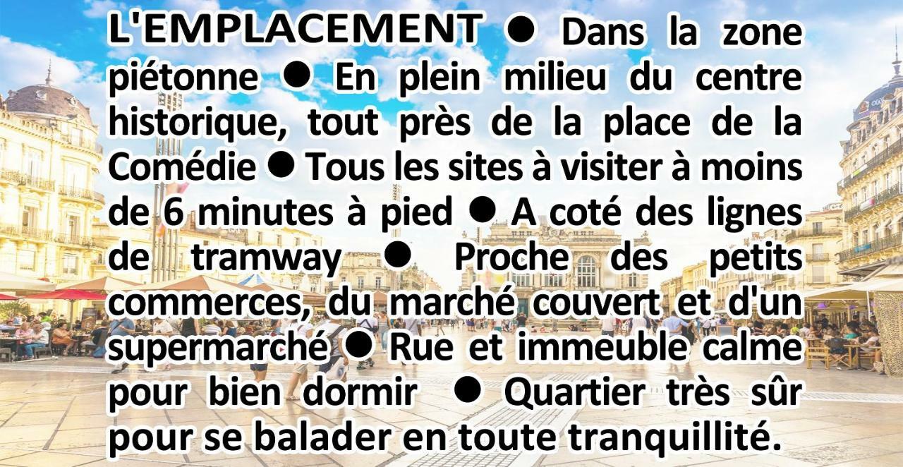 Comedie Musee-Fabre Parking Offert Climatisation Lejlighed Montpellier Eksteriør billede